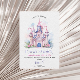 Her Royal Highness Princess Birthday Party Invite 招待状