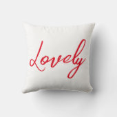 Her Simple Red Lovely Shirt クッション (裏面)