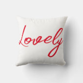 Her Simple Red Lovely Shirt クッション (裏面)