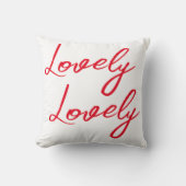 Her Simple Red Lovely Shirt クッション (正面)