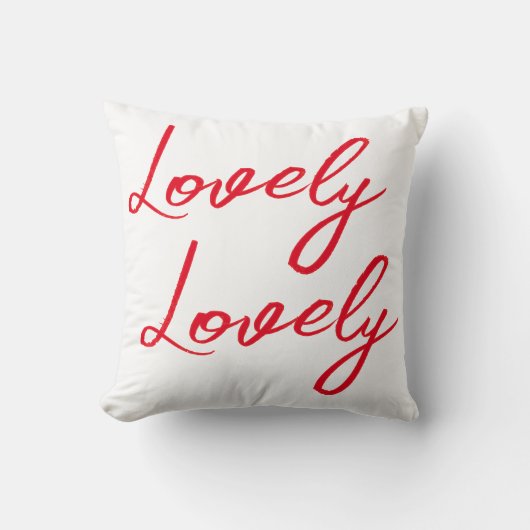 Her Simple Red Lovely Shirt クッション (正面)