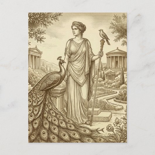 Hera Greek Goddess Postcard ポストカード (正面)