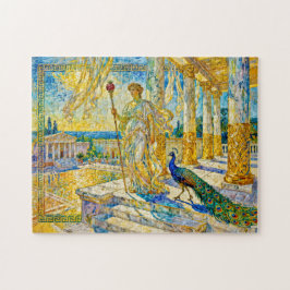 Hera with Peacock and Pomegranate Scepter in Templ ジグソーパズル