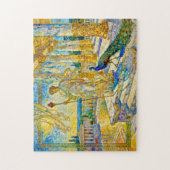 Hera with Peacock and Pomegranate Scepter in Templ ジグソーパズル (縦)