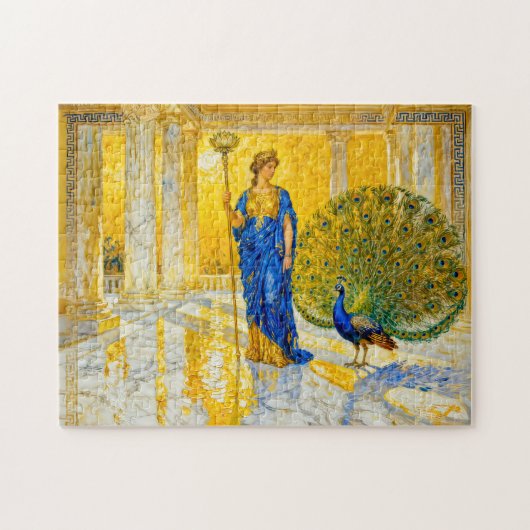 Hera with Peacock and Scepter in Grand Temple Hall ジグソーパズル (横)