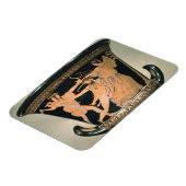 Herakles Agging、詳細from an Attic red-figu マグネット (左側)