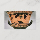Herakles Wを描写するアチックの赤姿のがくkrater 名刺 (裏面)