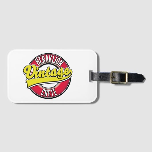 Heraklion Creteトラベルロゴ ラゲッジタグ (正面横)