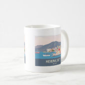 Heraklion Greece Pastel Travel – Venetian Harbor コーヒーマグカップ (正面右)