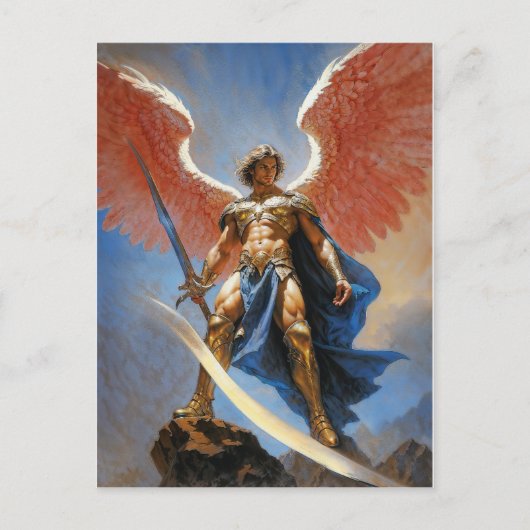 Herald of the Divine Flame Archangel Michael ポストカード (正面)