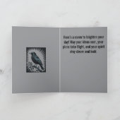 Herald of the Halo Raven Illustration カード (内部)