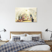 Heraldicのデザイン、「Art and Industry」から発行 キャンバスプリント (インサイチュ (寝室))