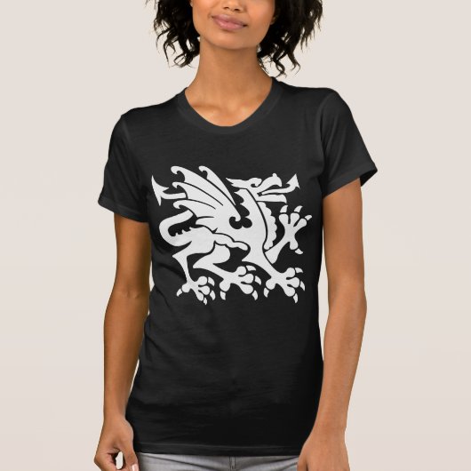 Heraldicドラゴン01 -白 tシャツ (正面)