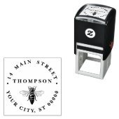 heraldic名門私立校風のヴィンテージビー#2名住所 セルフインキングスタンプ (インサイチュ)