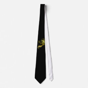 Heraldic金ゴールドのライオン-男性へMyBlazonの衣類 ネクタイ