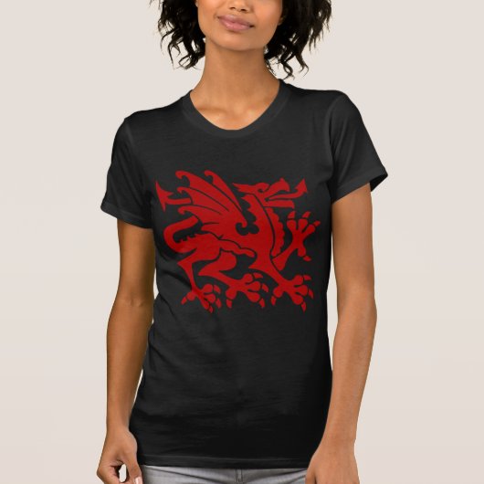 Heraldic Dragon 01 - Ruby Red Tシャツ (正面)
