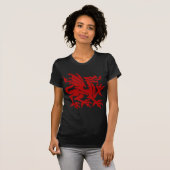 Heraldic Dragon 01 - Ruby Red Tシャツ (正面フル)