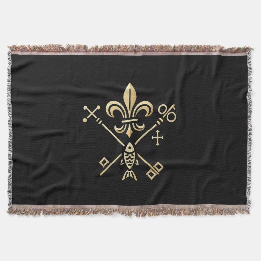 Heraldische Symbole Decke スローブランケット (正面)