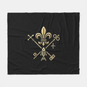 Heraldische Symbole Decke フリースブランケット (正面(横))