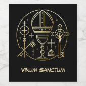 Heraldisches Symbol Papst ワインラベル (シングルラベル)