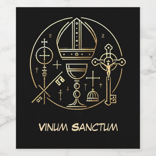 Heraldisches Symbol Papst ワインラベル (シングルラベル)