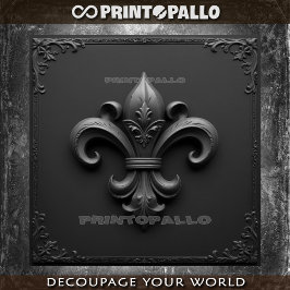 Heraldry:フルーア・デ・リス。百合花。 薄葉紙