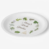 Herb Garden Party ペーパープレート (アングル)