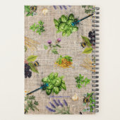 Herb Garden Pattern Year Long Custom Planner プランナー手帳 (裏面)