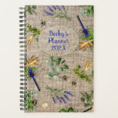 Herb Garden Pattern Year Long Custom Planner プランナー手帳 (正面)