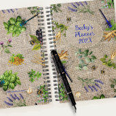 Herb Garden Pattern Year Long Custom Planner プランナー手帳