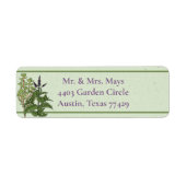 Herb Green Garden Return Address Label ラベル (正面)