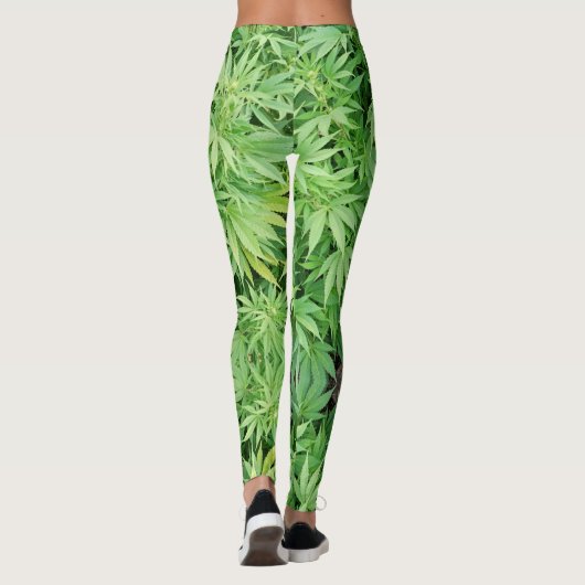 Herb - Reggae Rasta - Power Yoga Leggings レギンス (裏面)