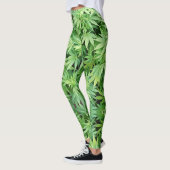 Herb - Reggae Rasta - Power Yoga Leggings レギンス (左)