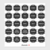 Herb & Spice Jar Labels  シール (シート)