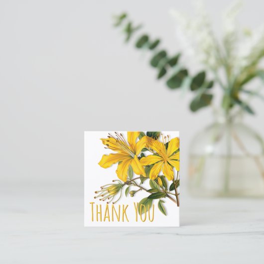 Herbal Business Discountのお客様ありがとうございます スクエア名刺 (スタンド正面)