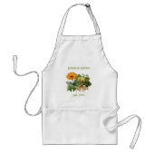 Herbal Goodness Year Established Kitchen Apron スタンダードエプロン (正面)