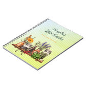 Herbal Jars Growers Personalized Garden Journal ノートブック (左側)
