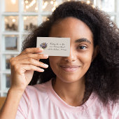 Herbal Life：紫色のカスタマイズ可能なパッションフラワー 名刺