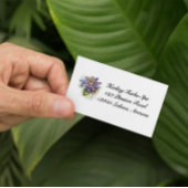 Herbal Life：紫色のカスタマイズ可能なパッションフラワー 名刺