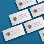 Herbal Life：紫色のカスタマイズ可能なパッションフラワー 名刺