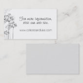 Herbal Rhapsody結婚の情報 名刺 (正面/裏面)