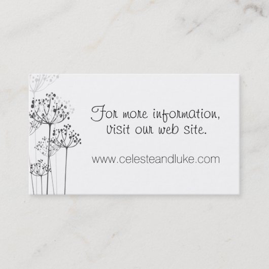 Herbal Rhapsody結婚の情報 名刺 (正面)