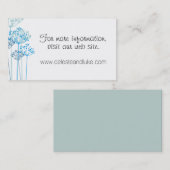 Herbal Rhapsody結婚の情報 名刺 (正面/裏面)