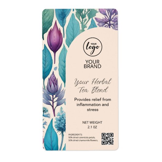 Herbal Teaビジネスラベル ラベル (正面)