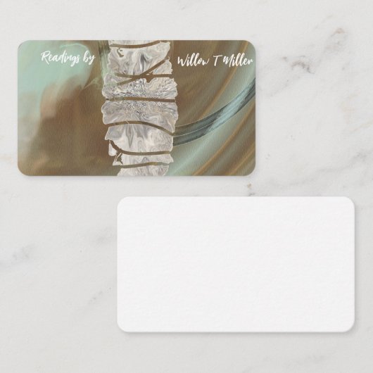 Herbal、White Sage、Healer、霊気、名刺 名刺 (正面/裏面)