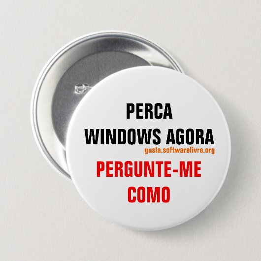 Herbalinux 缶バッジ (正面&裏面)