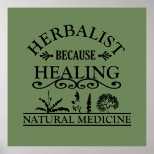 herbalist because healing ポスター