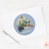 Herbalist Feverfew Flowers Elderberry ラウンドシール (封筒)