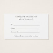 Herbalist Gift Certificate (裏面)