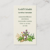 Herbalist Natural Healer Business Cards 名刺 (正面)